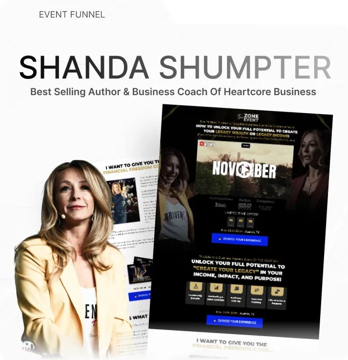 Shanda Sumpter, event funnel