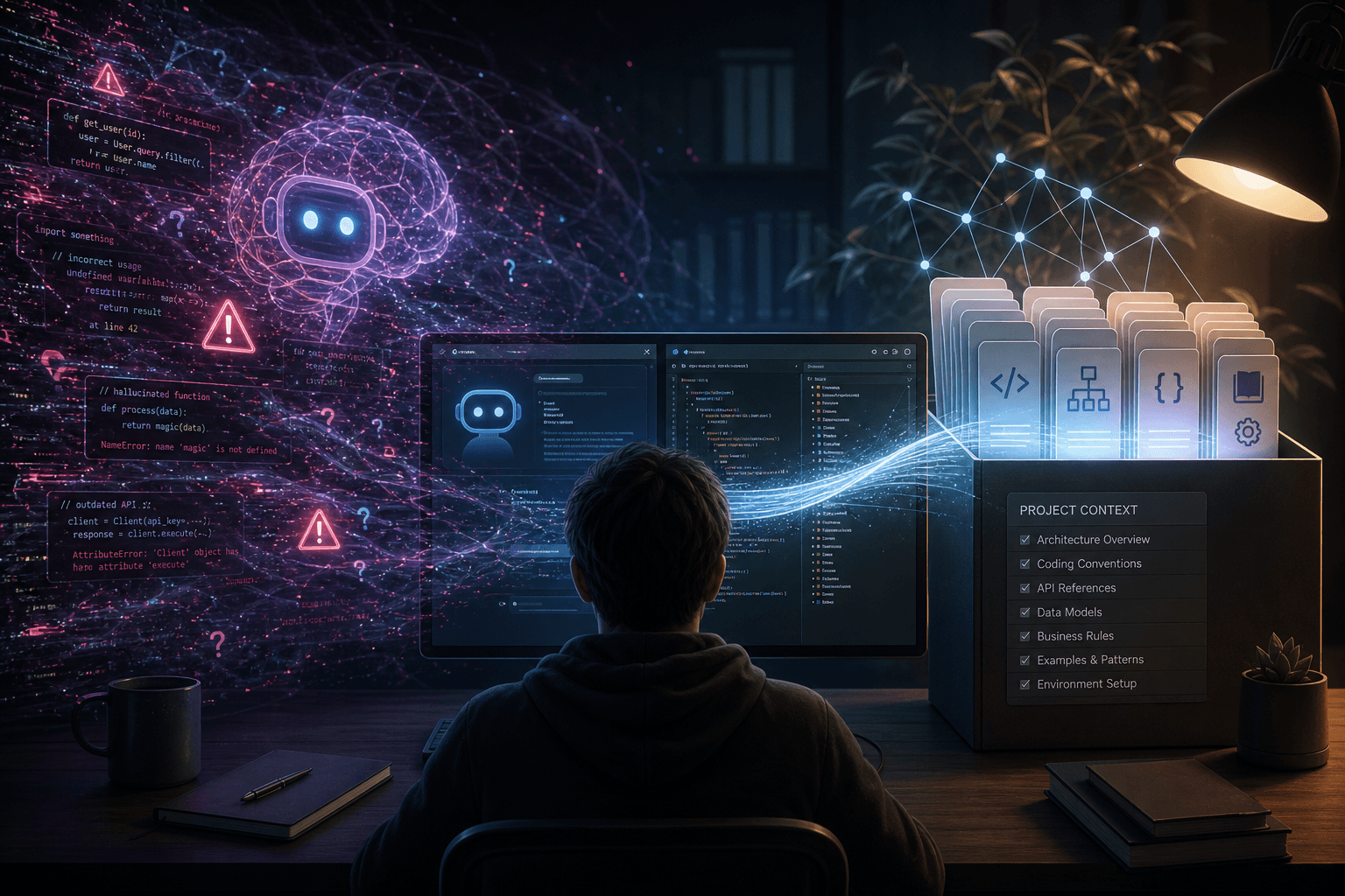 How to Reduce AI Coding Assistant Hallucinations with Context Files
